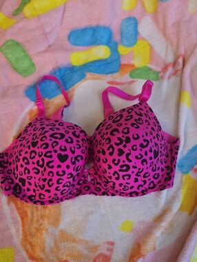 Torrid Hot Pink Leopard Print Padded Bra - Women Intimates